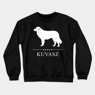 Kuvasz Dog White Silhouette Crewneck Sweatshirt